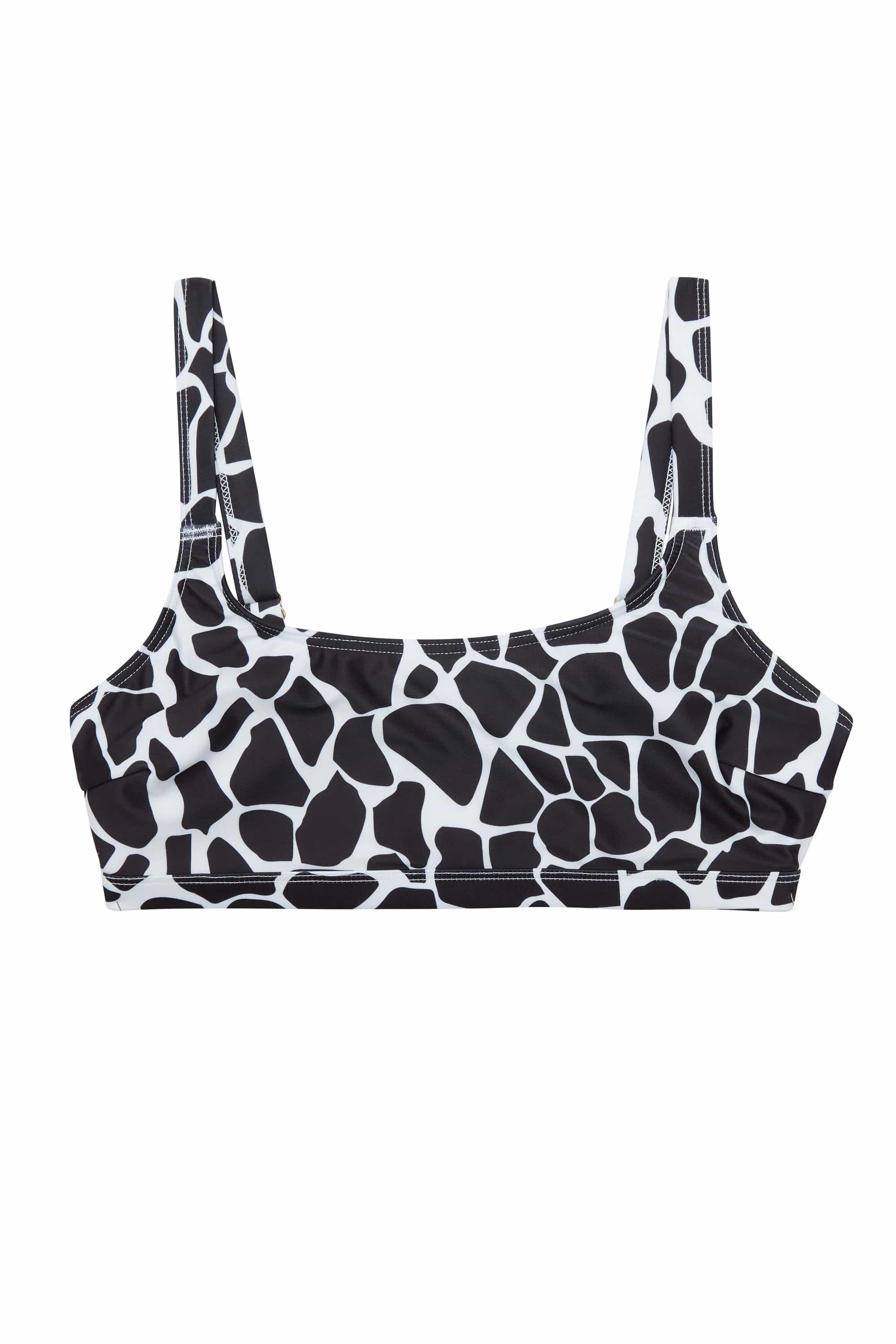 White Eco Giraffe Full Bust Bikini Top - Image 3