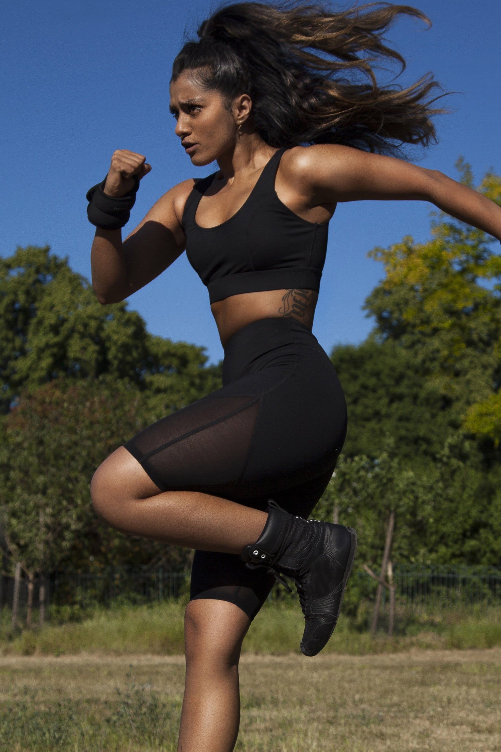 Cycling Shorts with Mesh Panel - Image 2