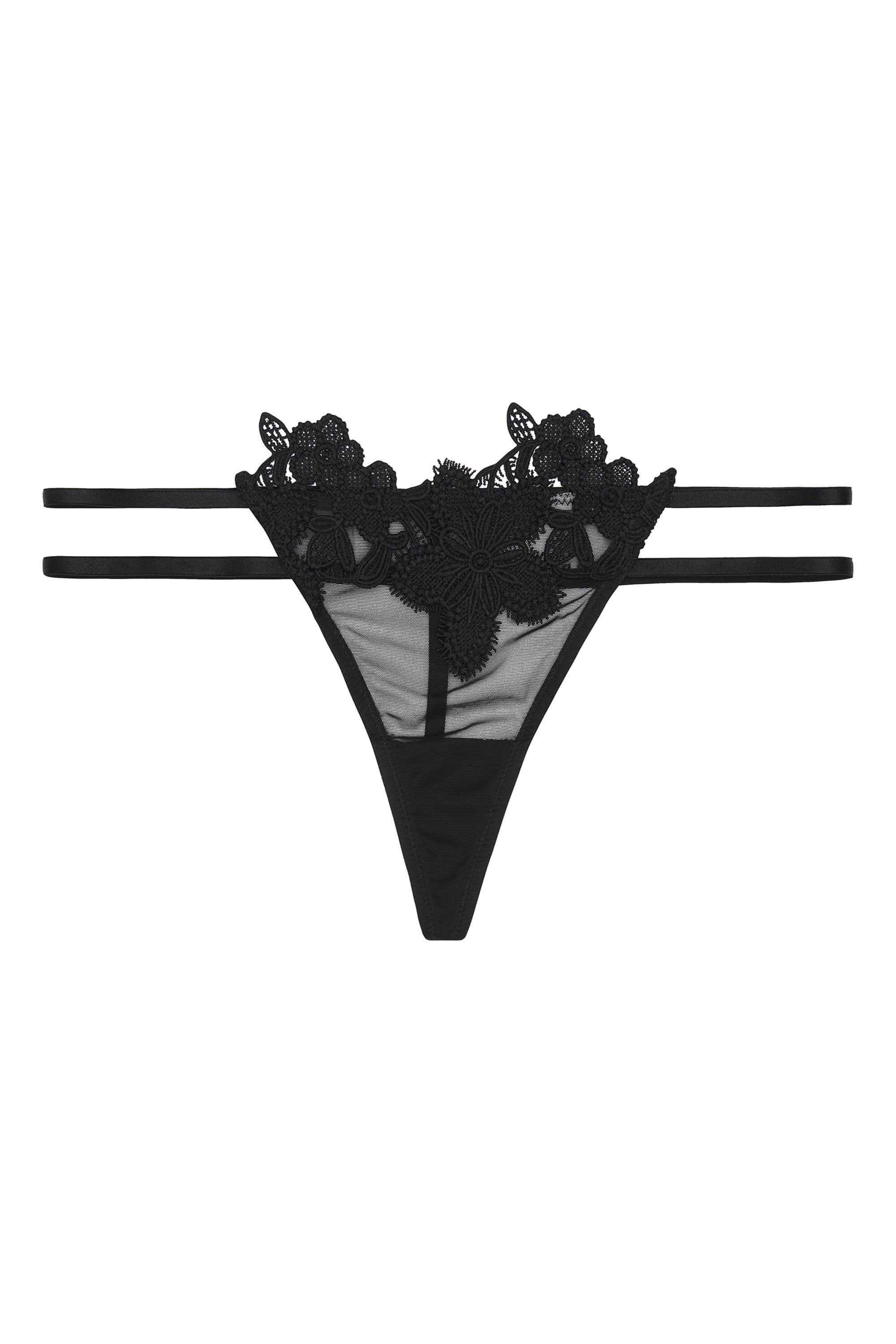 WW x Charlotte McKinney Alyssa Floral Applique Thong - Image 3