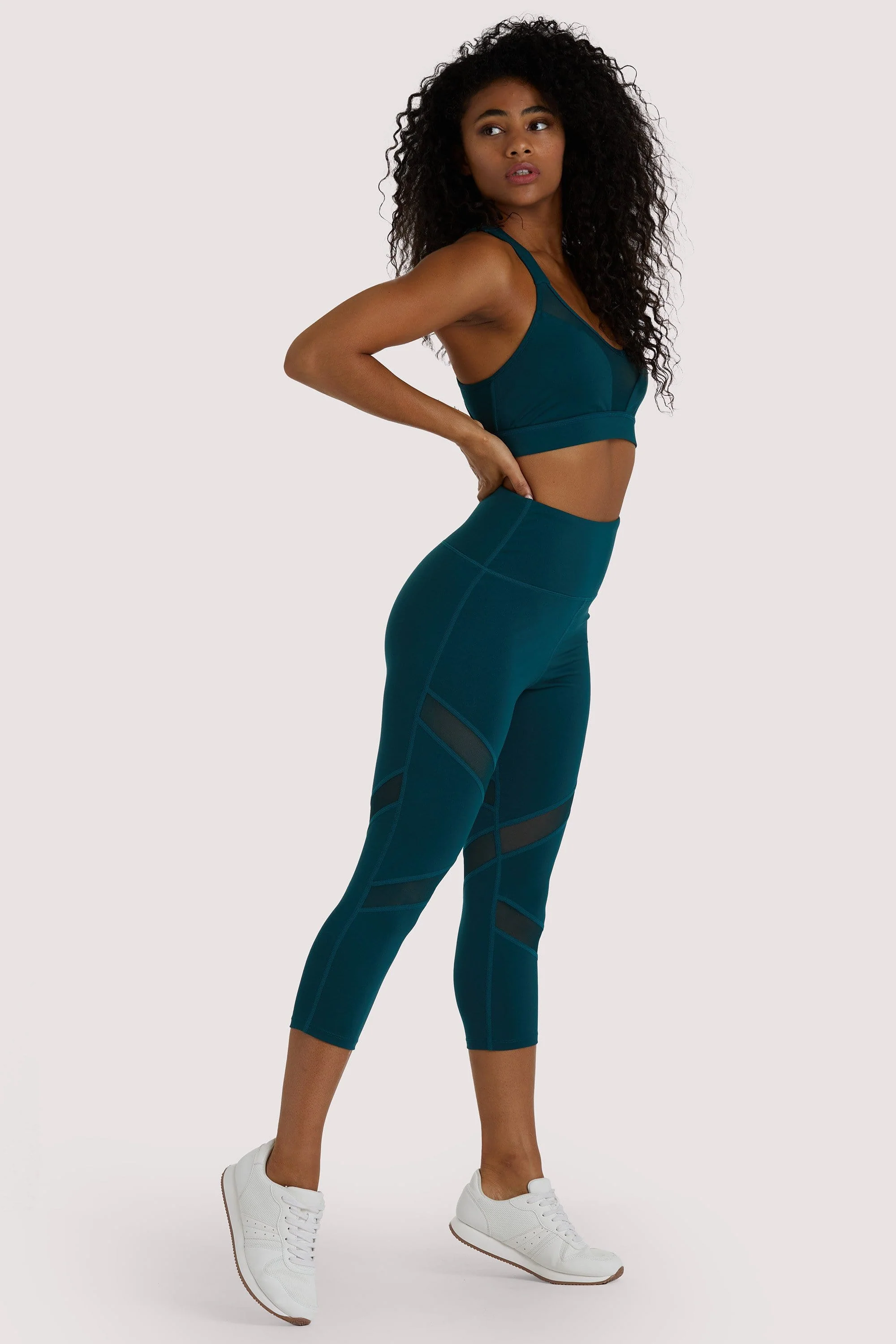 Eco Teal Crop Legging - Image 2