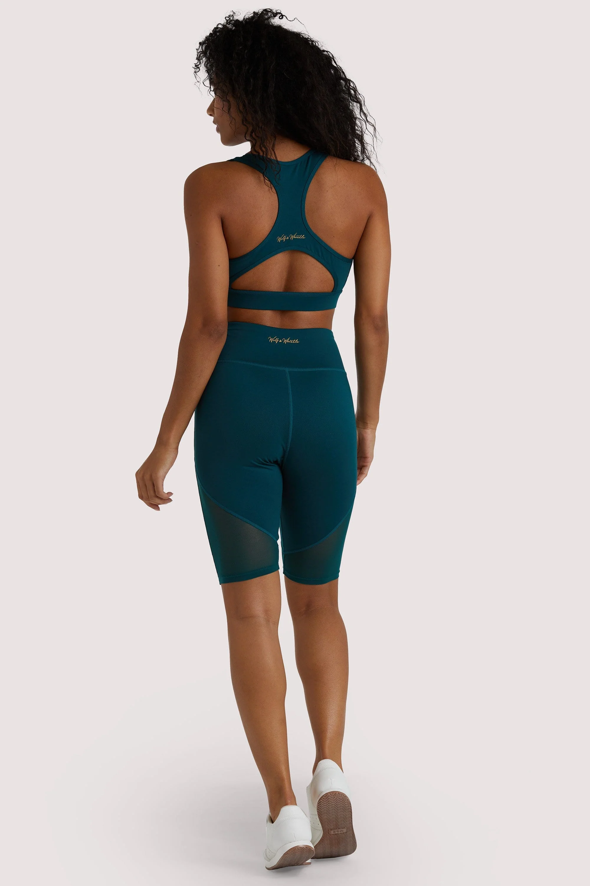Eco Teal Panel Shorts - Image 3