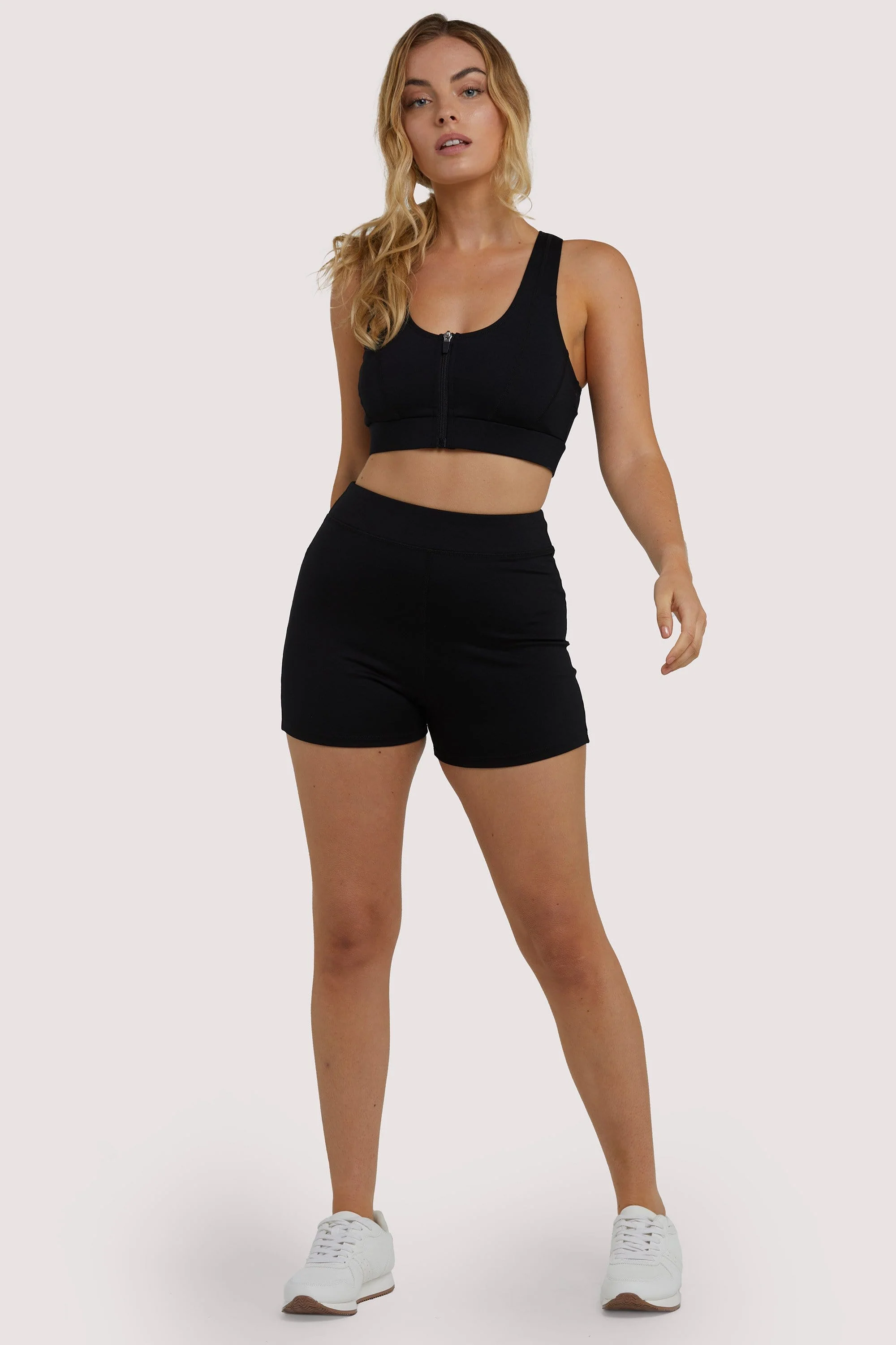 Eco Black Zip Front Bra - Image 2