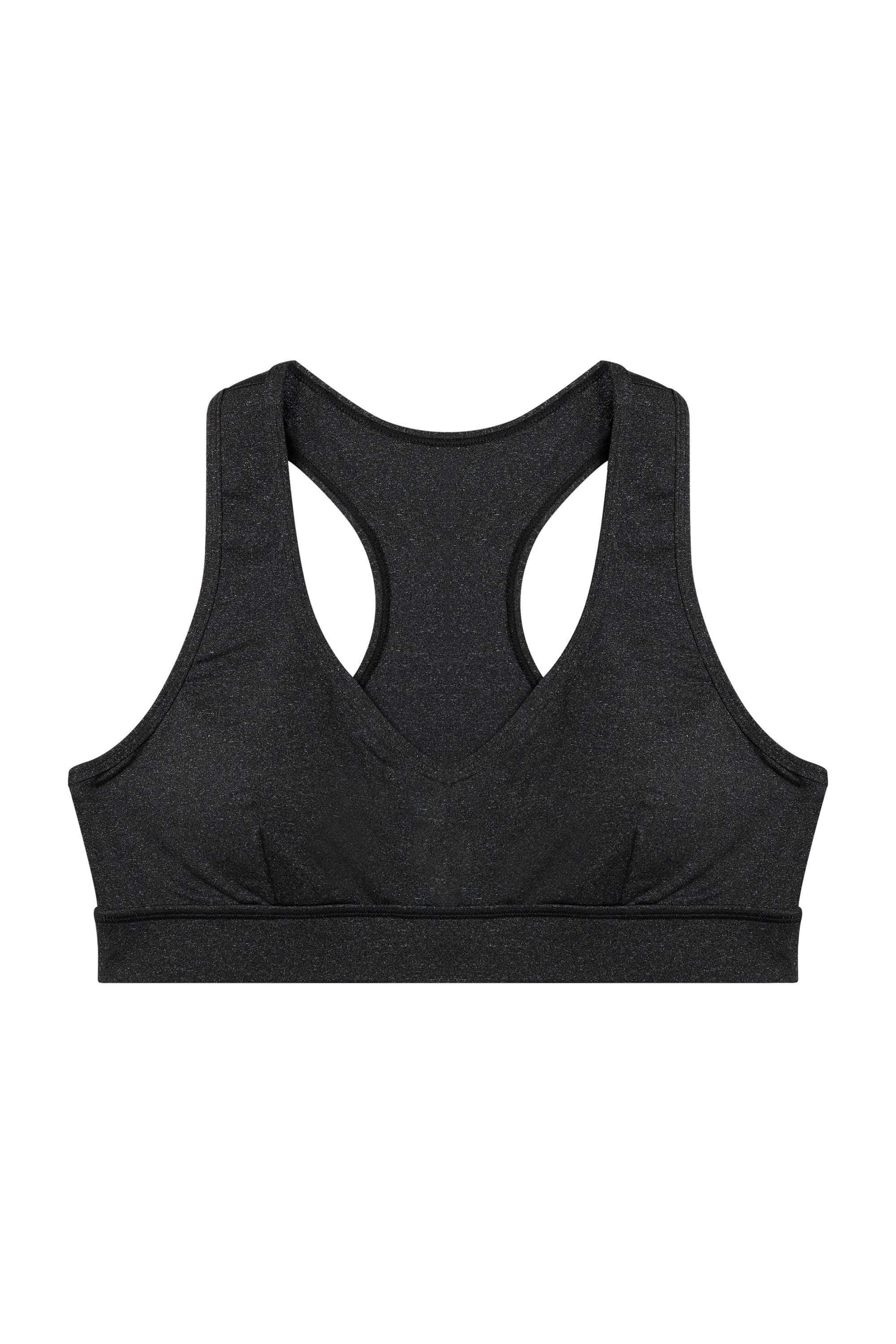 Grey Marl Racer Back Bra - Image 4