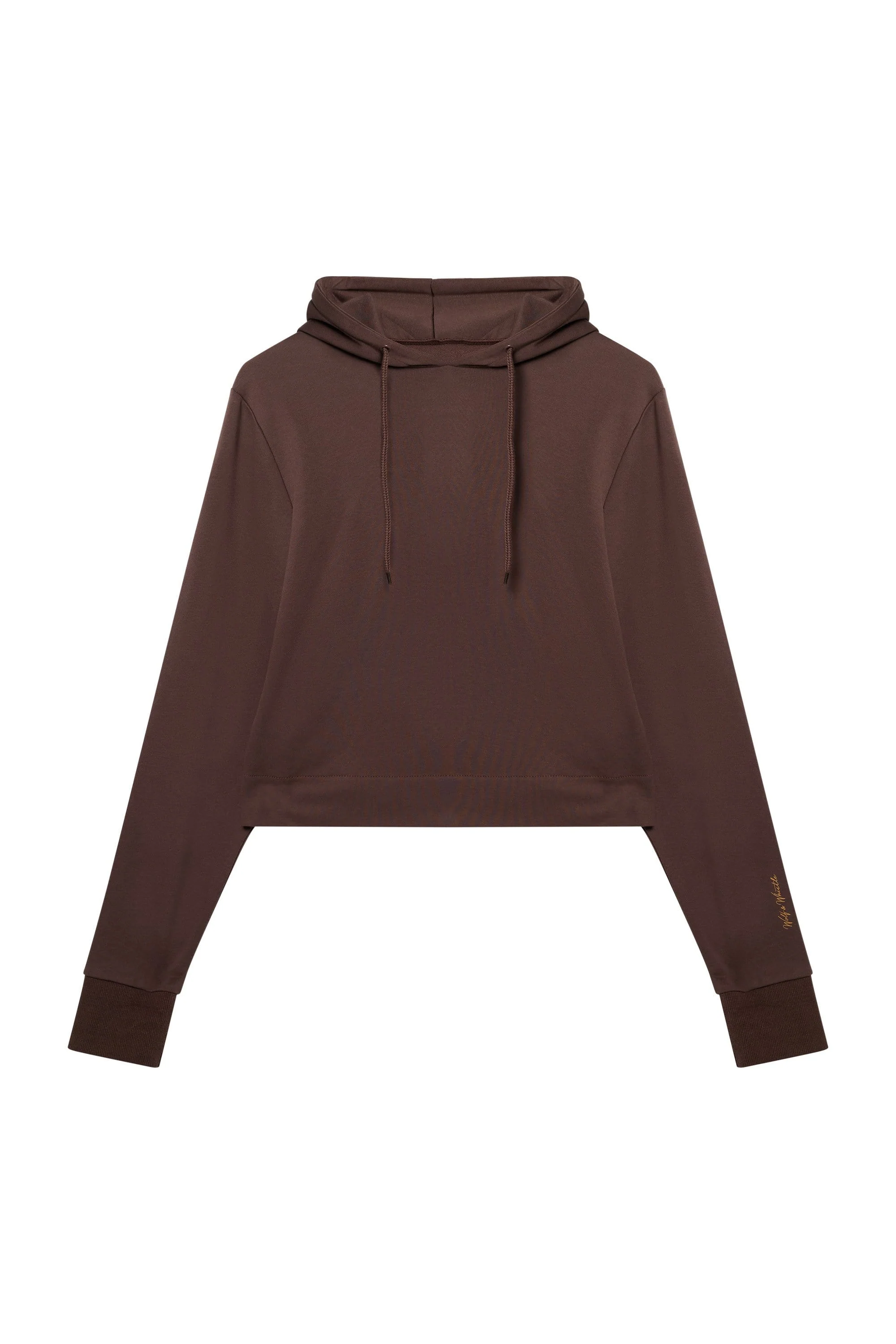 Brown Curve Hooded Top - Image 4