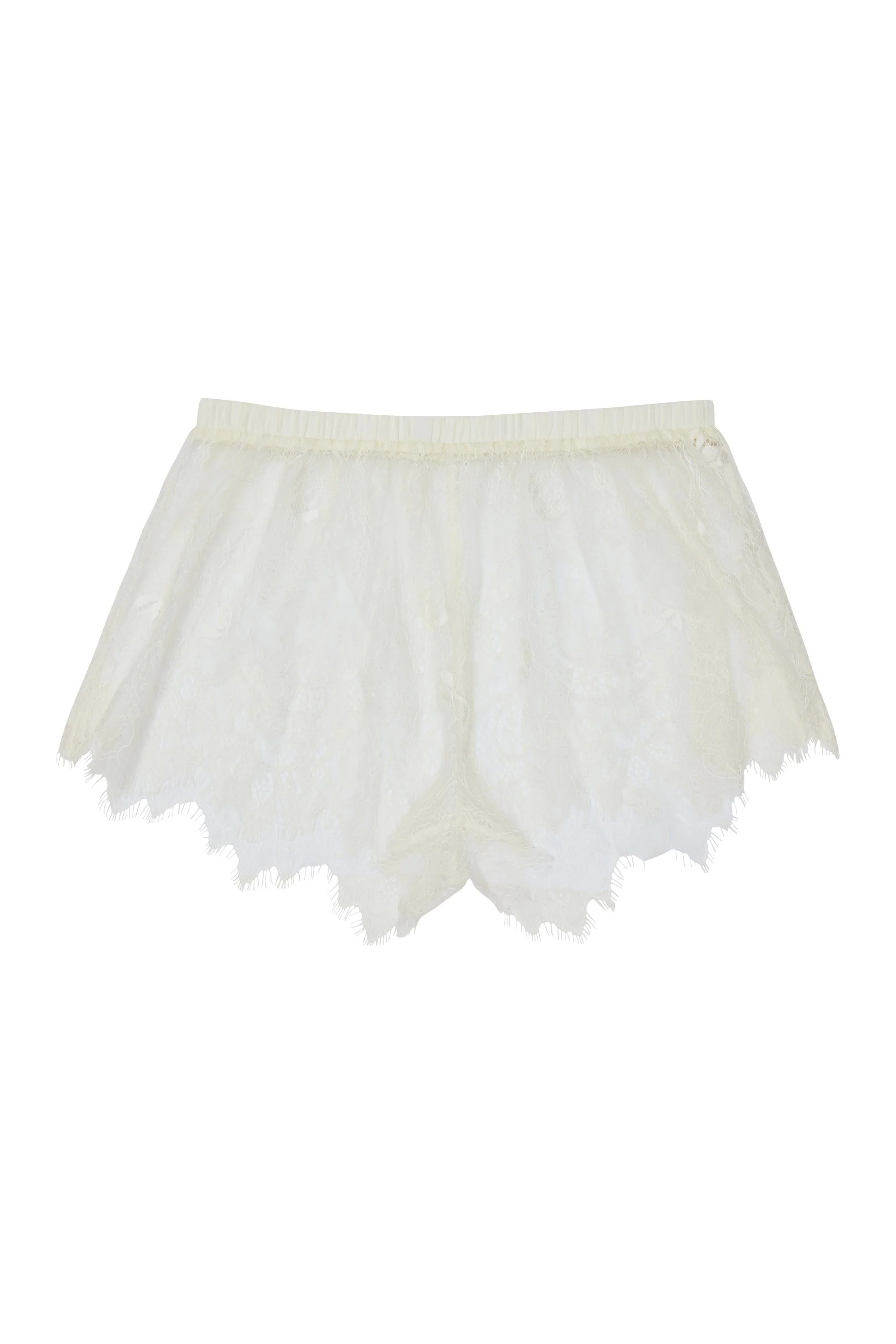 Wolf & Whistle Alexia Ivory Chiffon and Lace PJ Set - Image 5