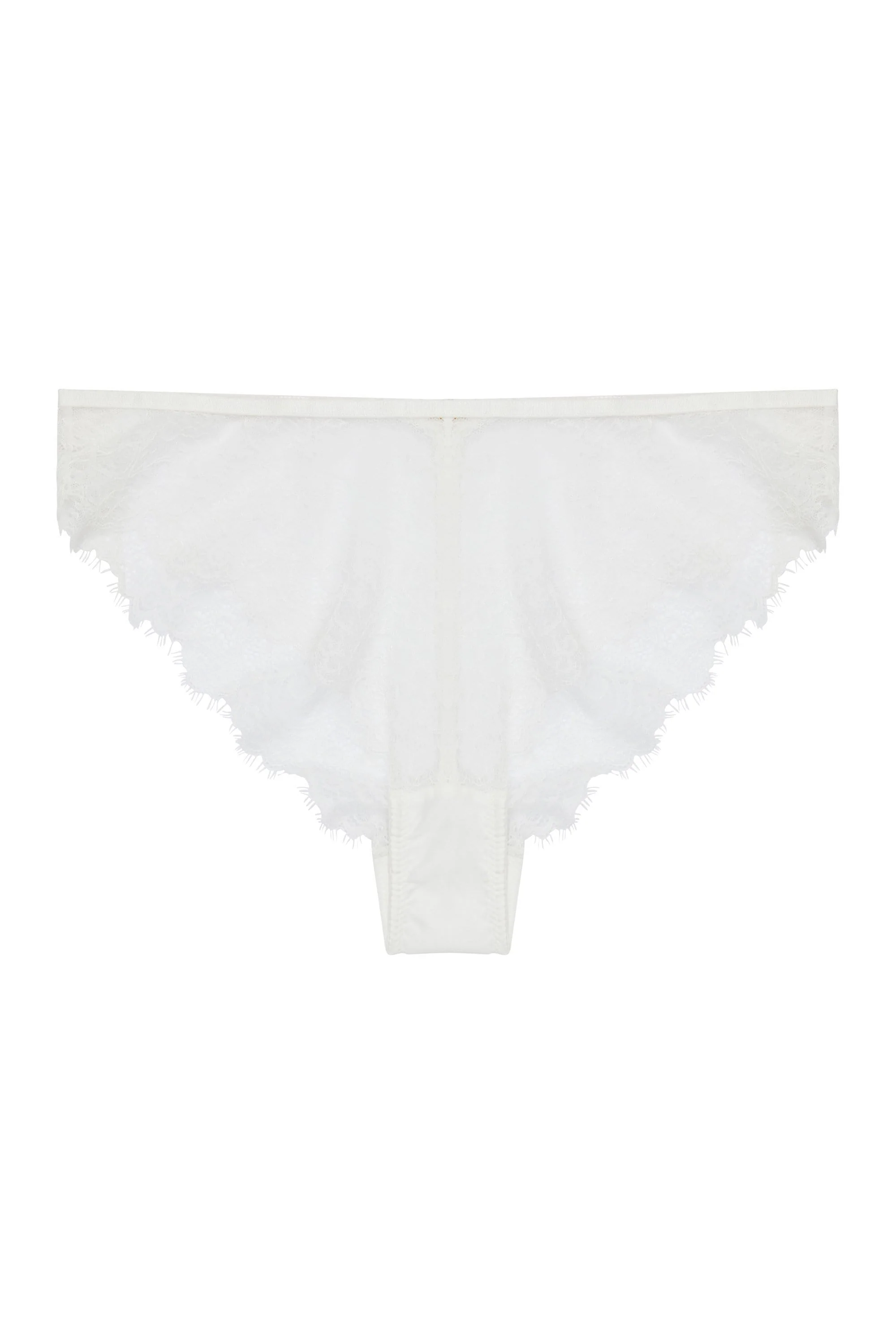 Wolf & Whistle Millie Eyelash Lace Brief Ivory - Image 3