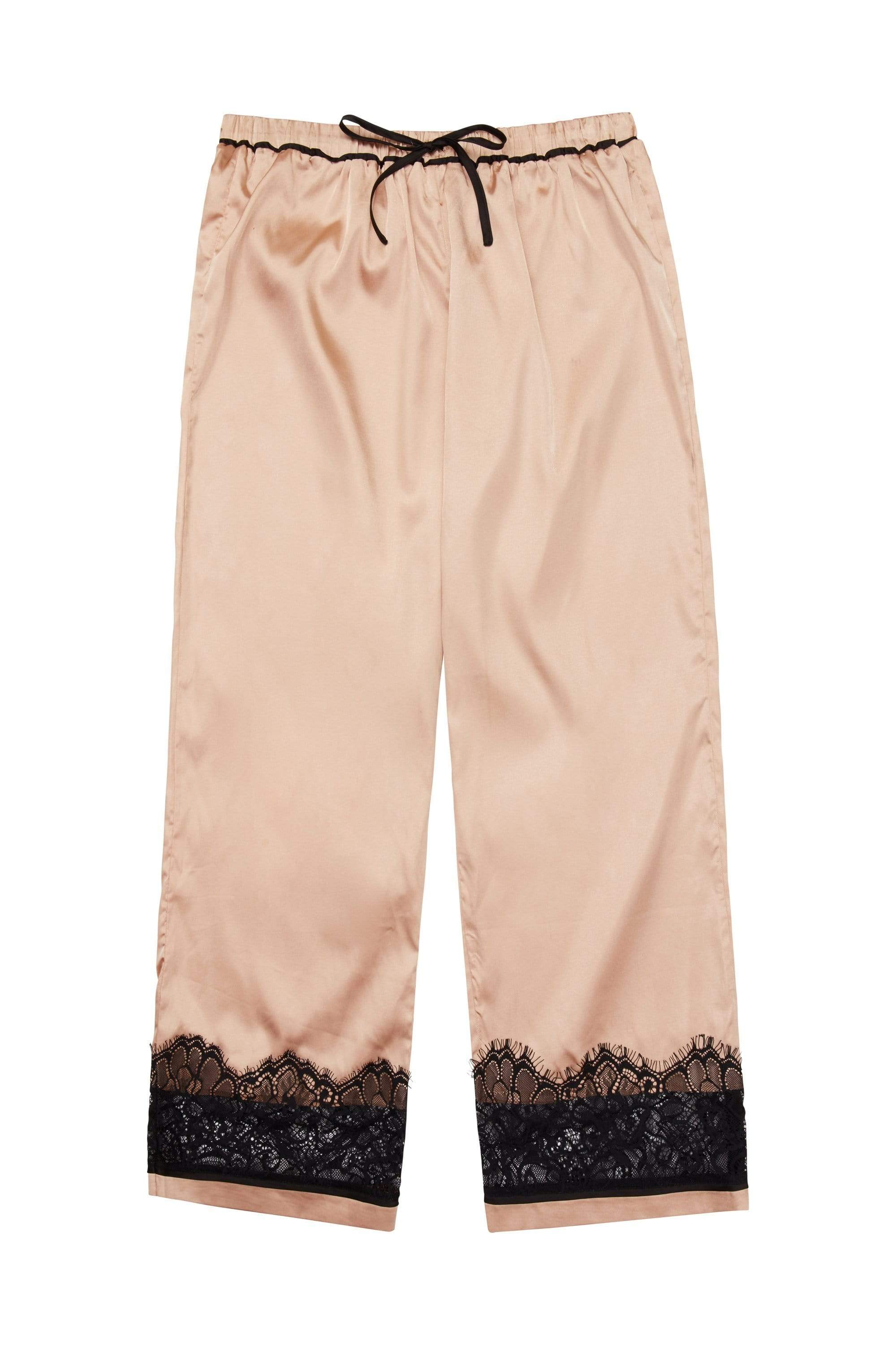 Wolf & Whistle Emmy Eyelash Lace Trim Long Sleeve PJ Set - Image 5