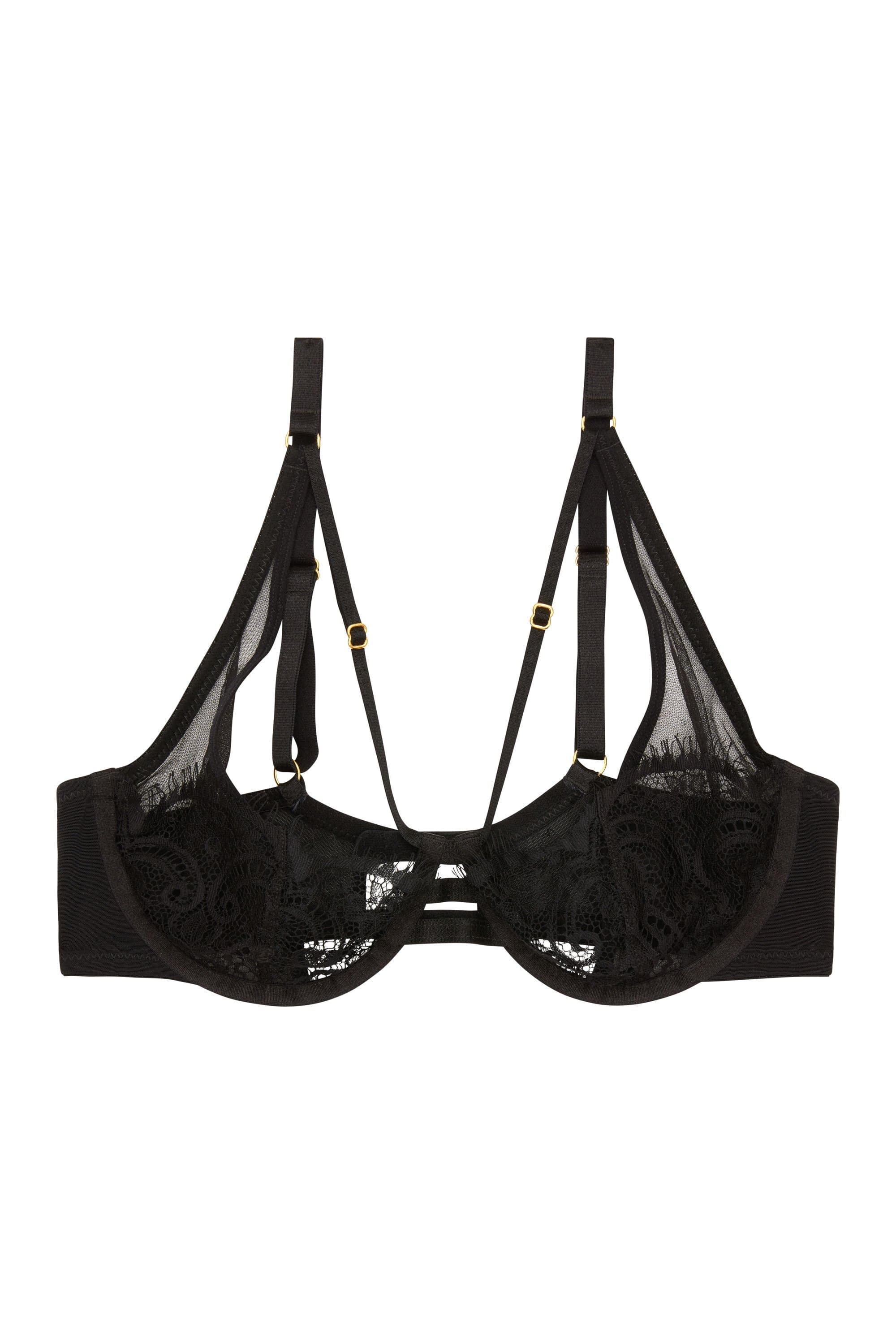 Wolf & Whistle Layla Lace Overlay High Apex Bra - Image 3