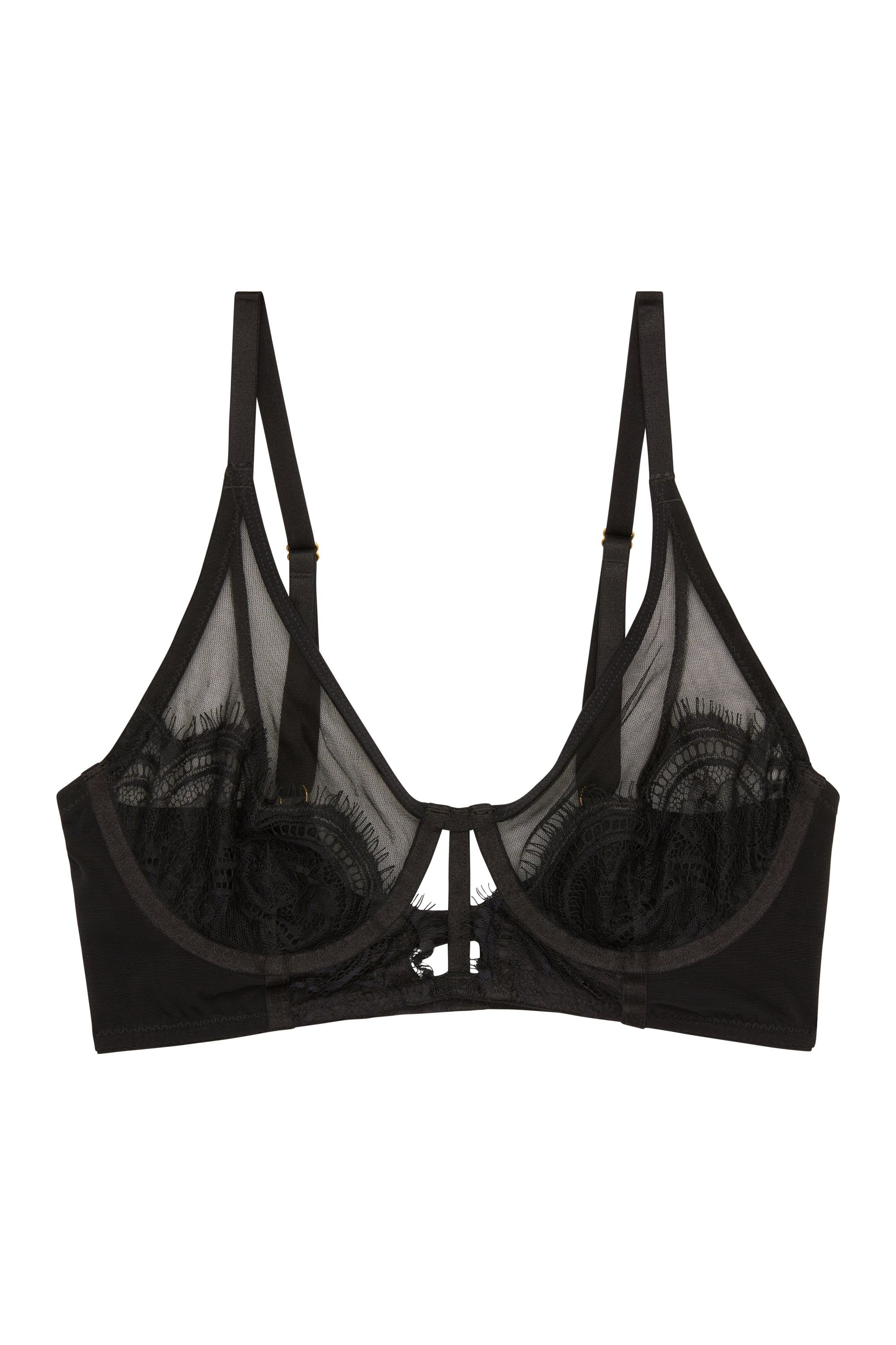 Wolf & Whistle Layla Longline High Apex Eyelash Lace Bra - Image 4