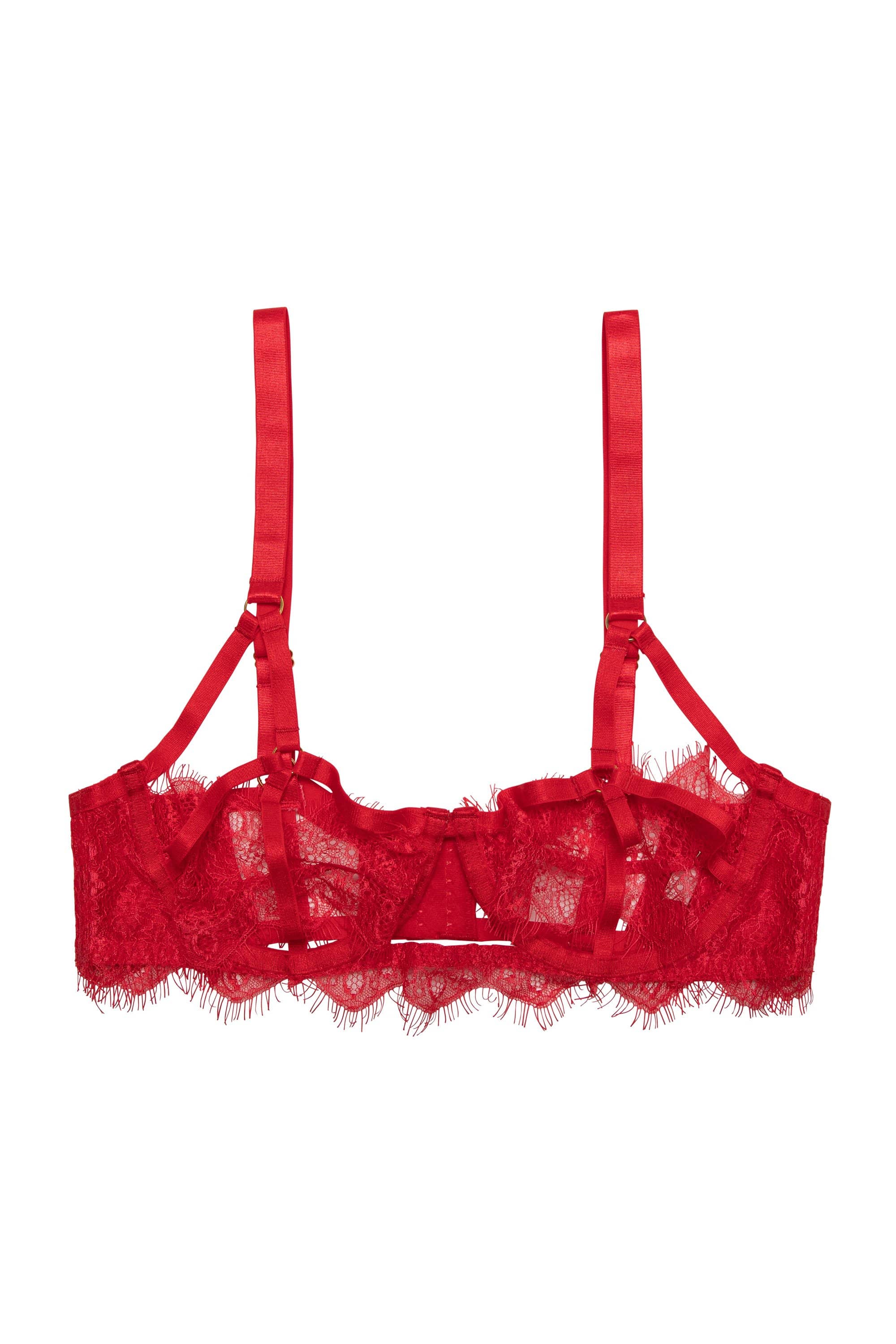 Chantal Red Cage Bra - Image 4