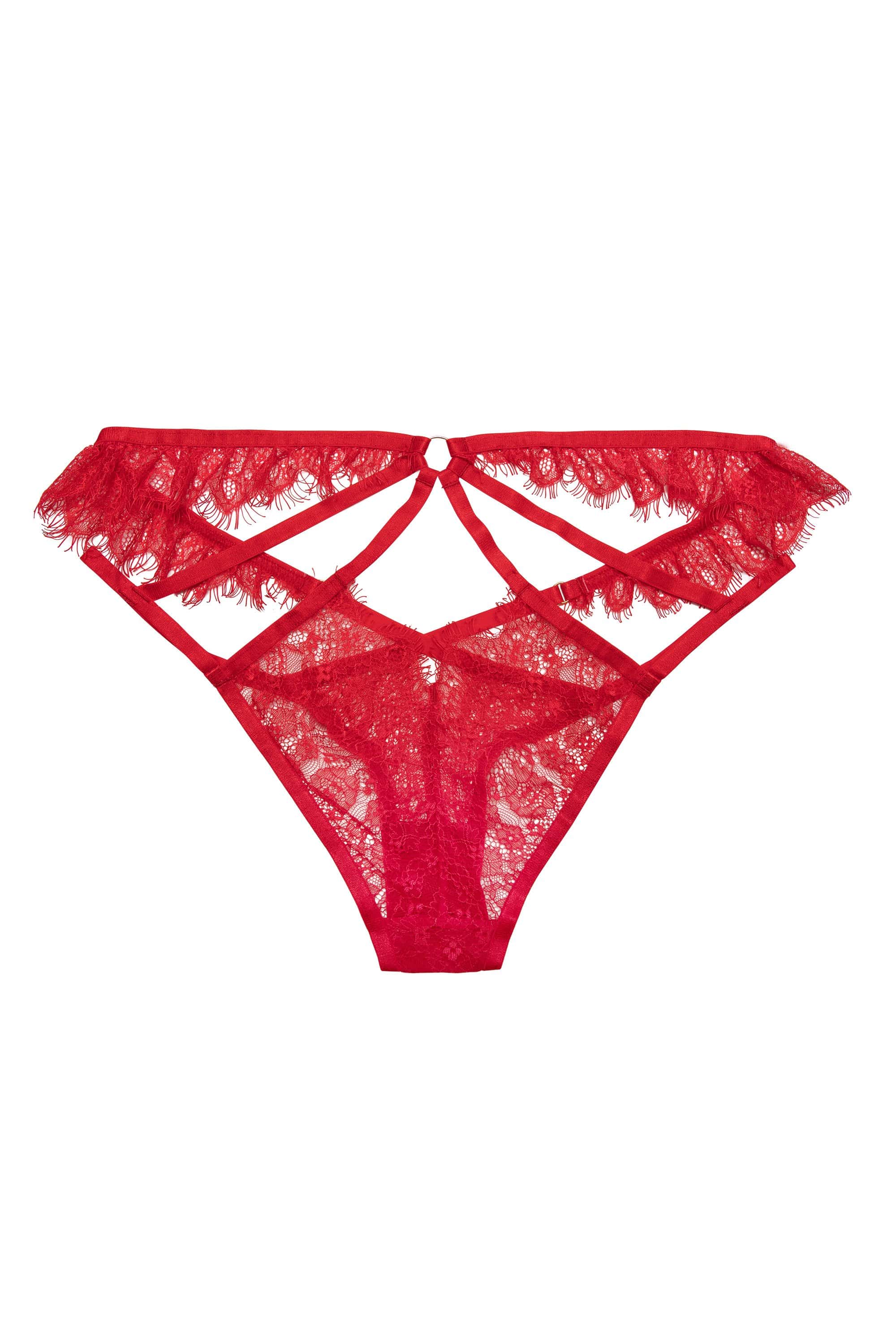 Chantal Red Brazilian Brief - Image 3