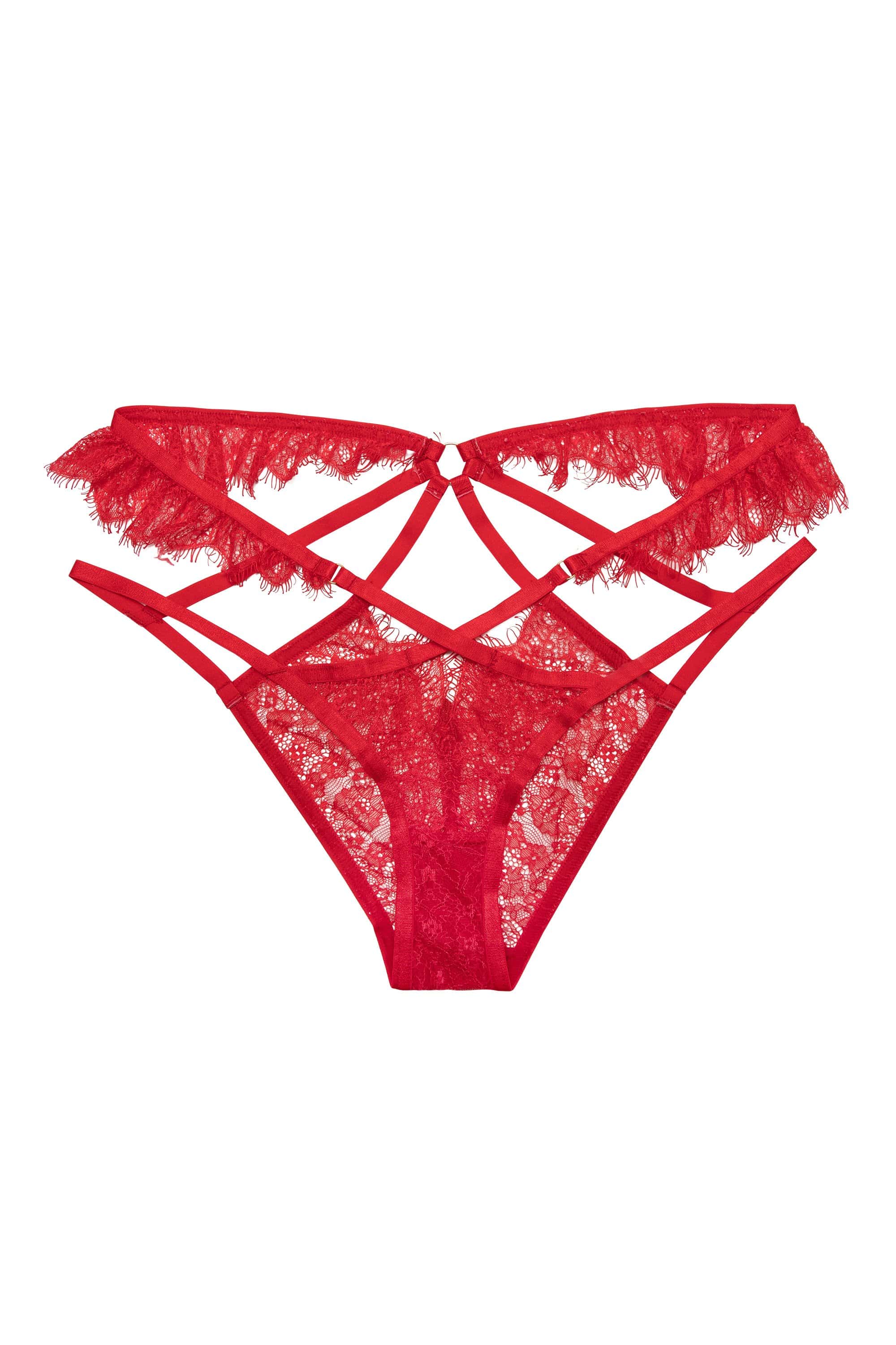 Chantal Red Brazilian Brief - Image 4