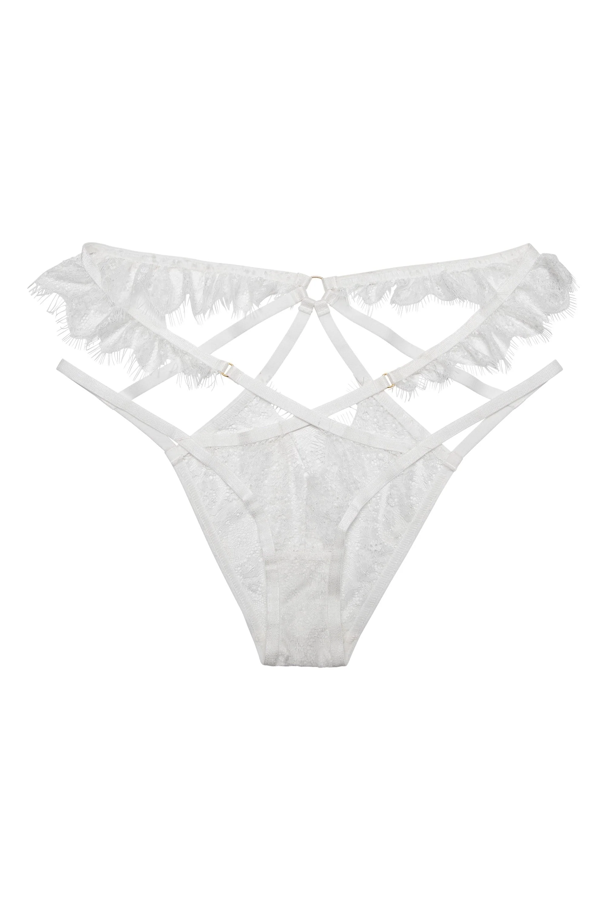 Chantal White Brazilian Brief - Image 6