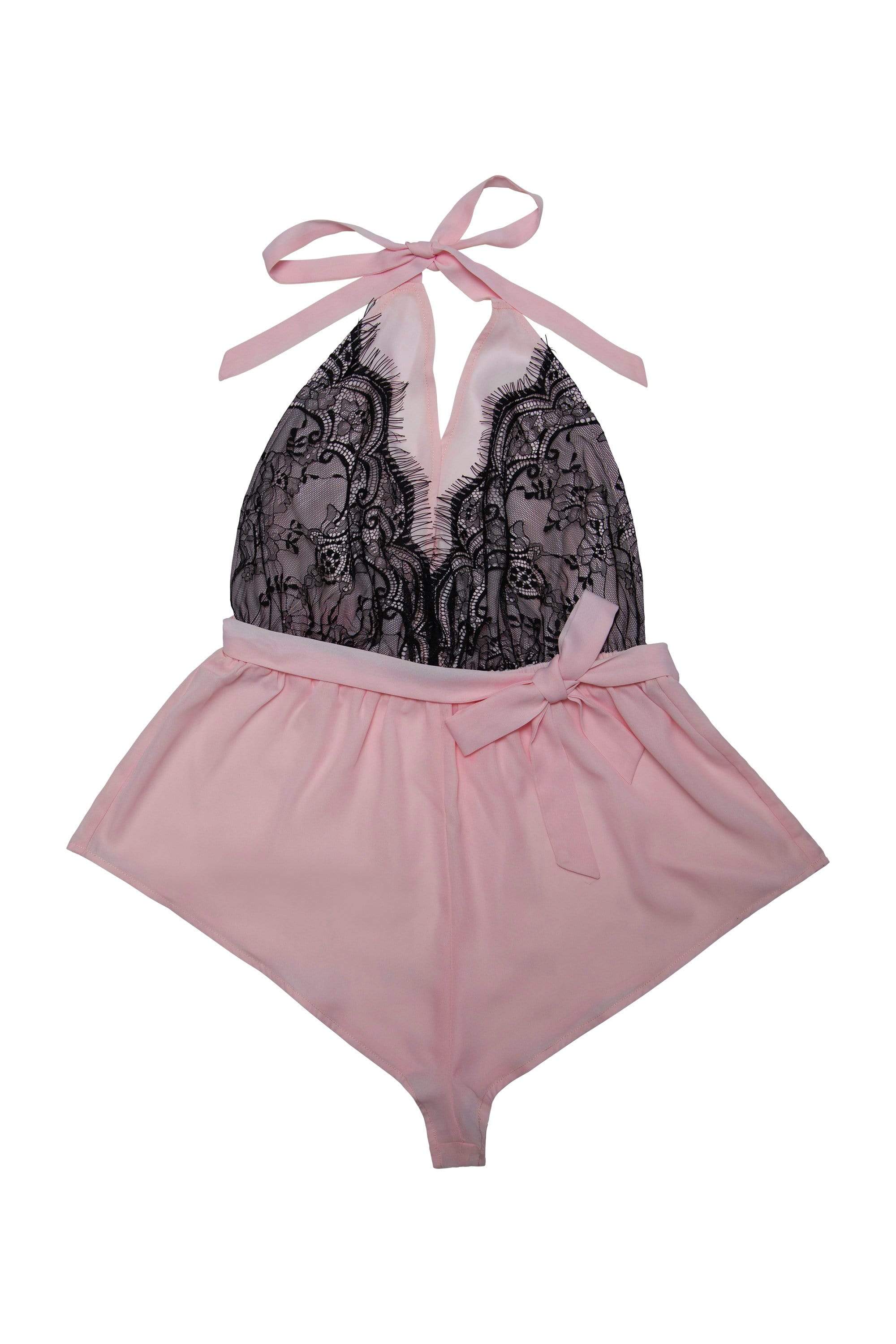 Suzie Blush Halter Playsuit - Image 4