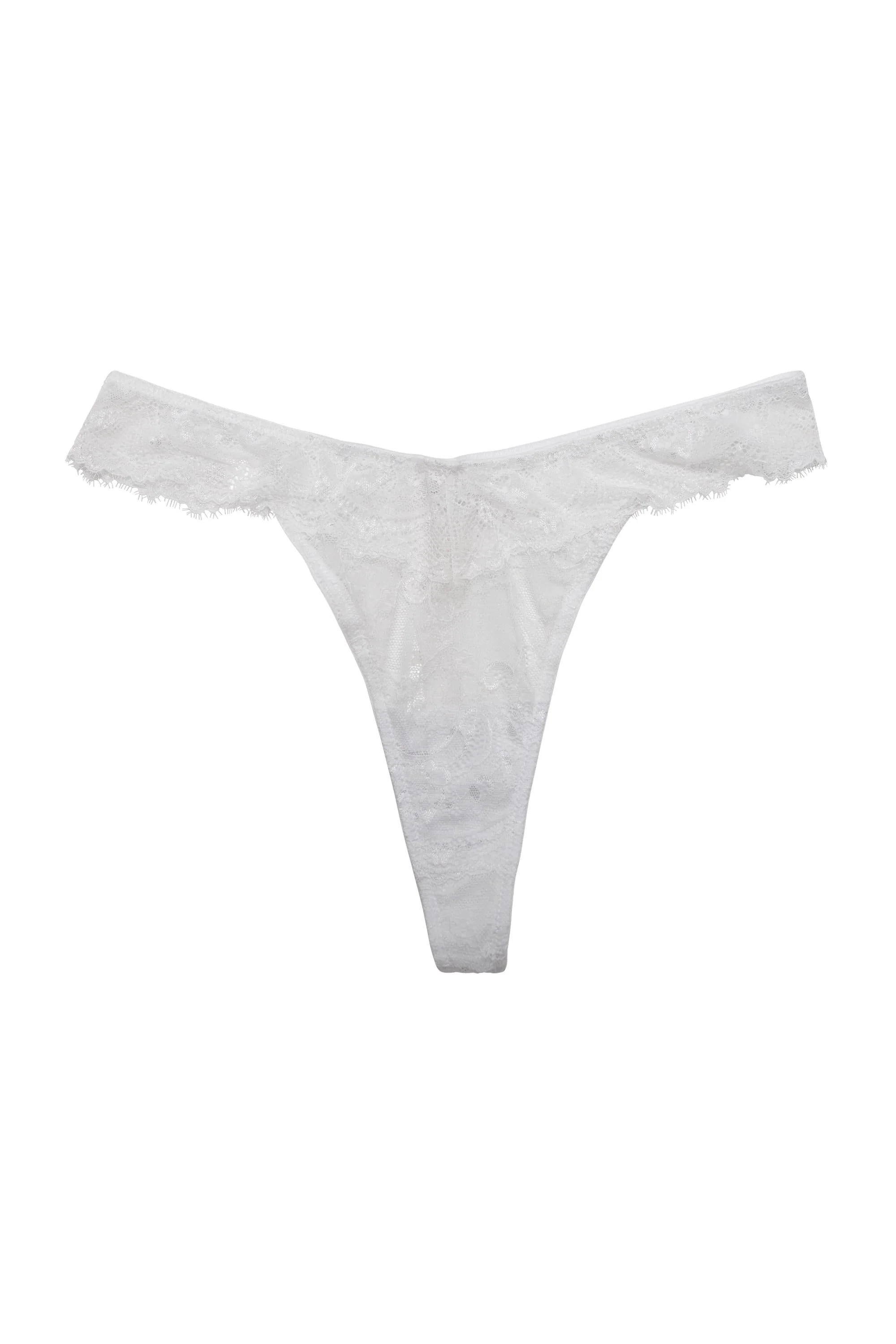 Ariana White Everyday Lace Thong - Image 4