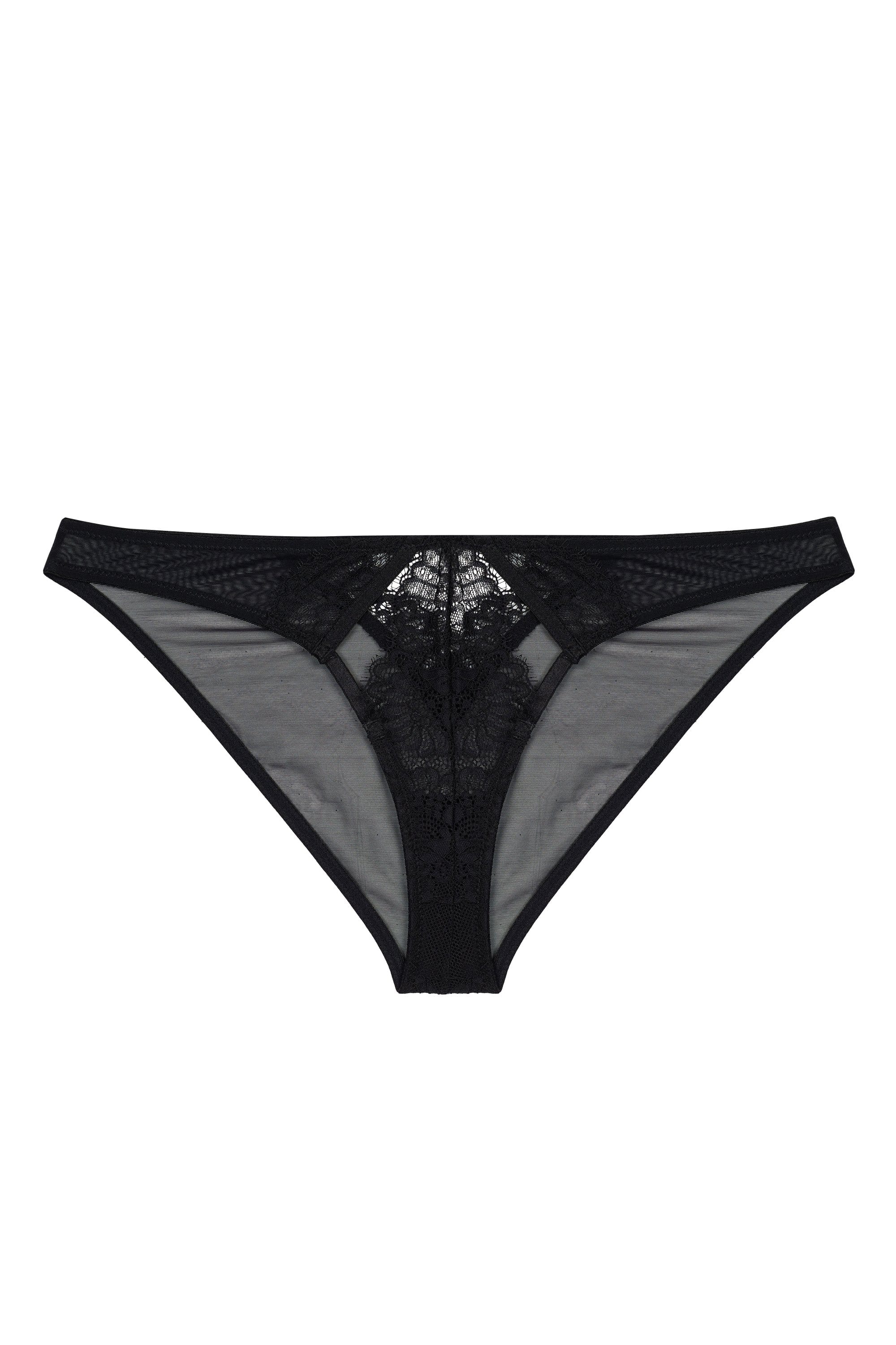 Ember Black Lace & Mesh Brief - Image 4