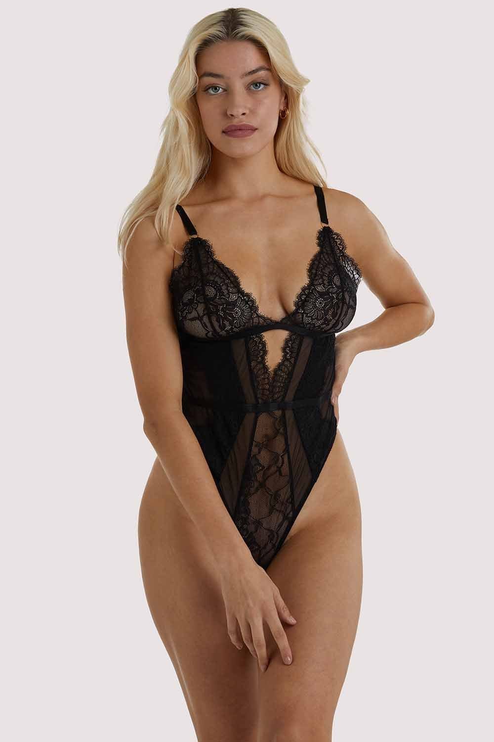 Ember Black Lace & Mesh Body - Image 2