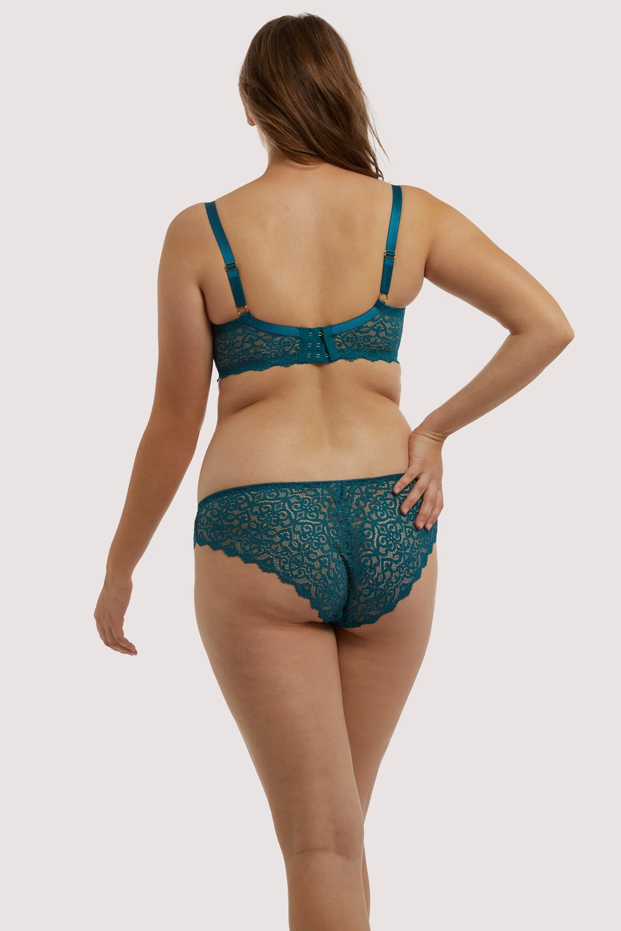 Ariana Teal Everyday Lace Bra - Image 7