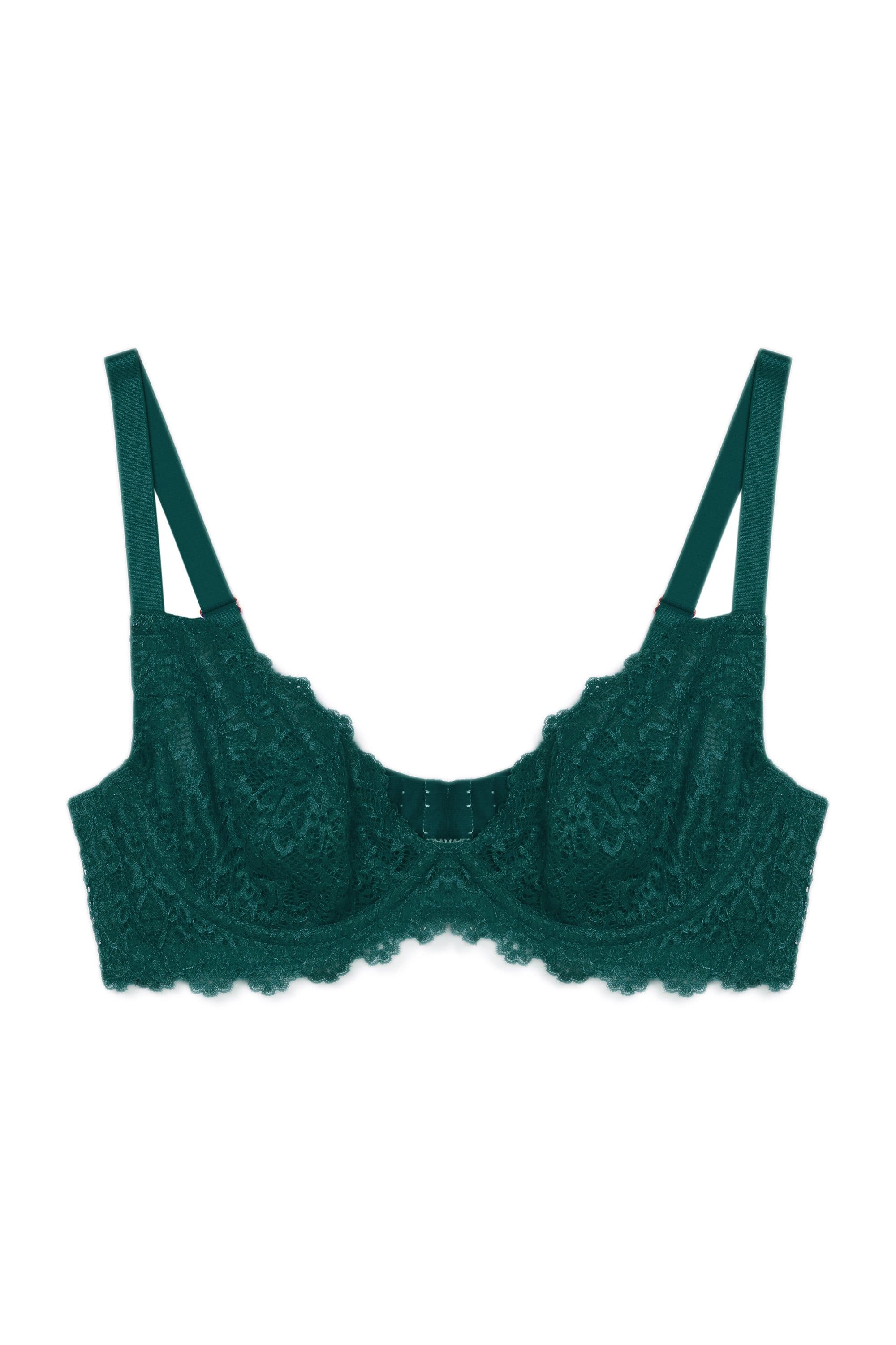 Ariana Teal Everyday Lace Bra - Image 9