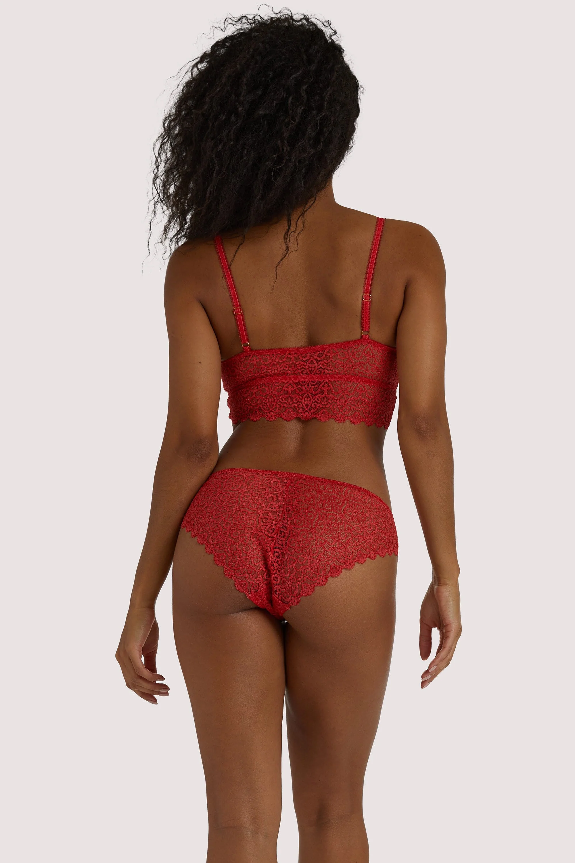 Ariana Red Everyday Lace Bralette - Image 5