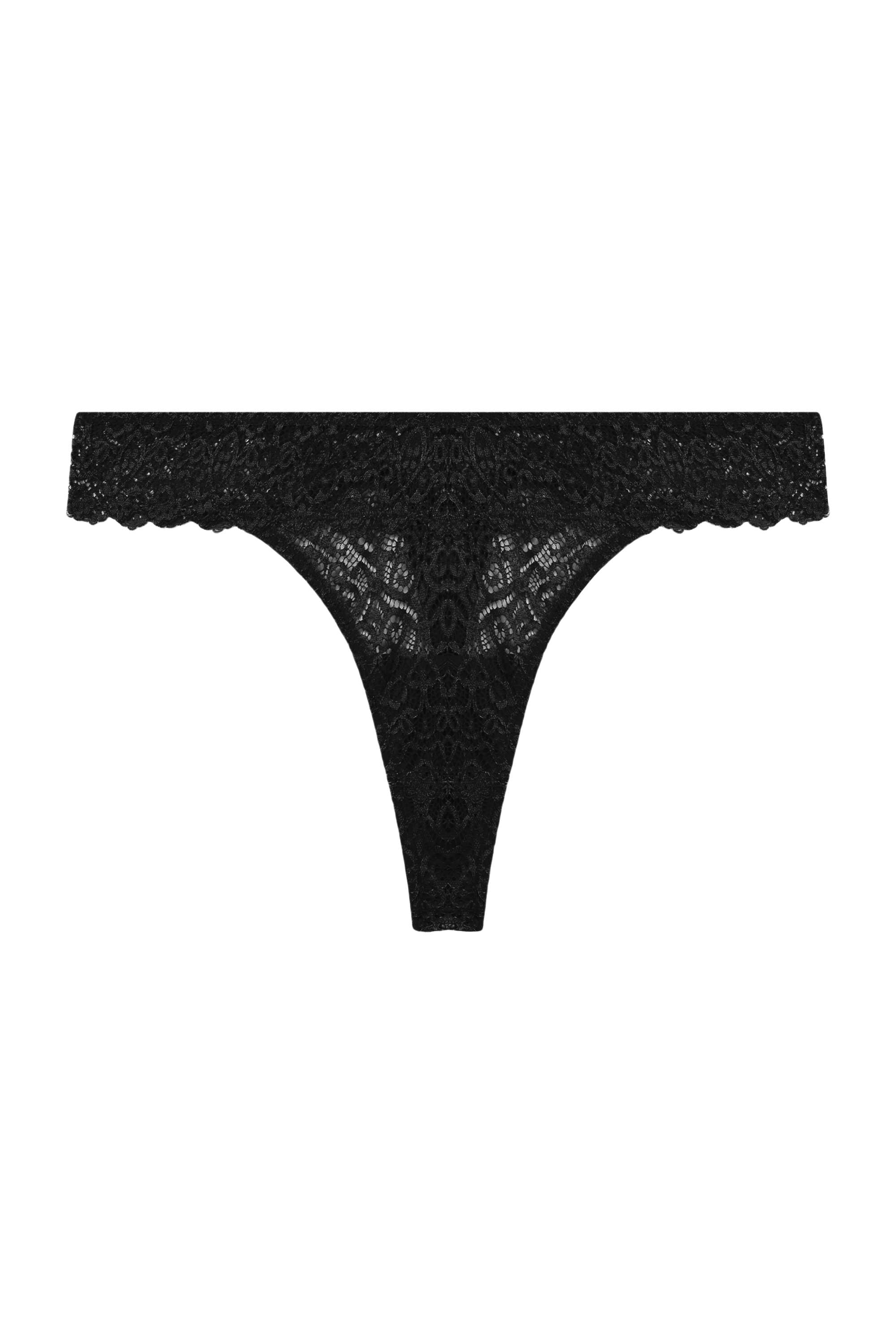 Ariana Black Everyday Lace Thong - Image 4