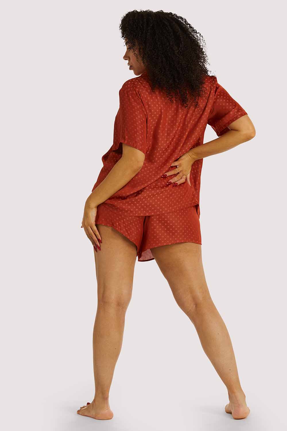 Rust Spot Satin Pyjama Set - Image 6