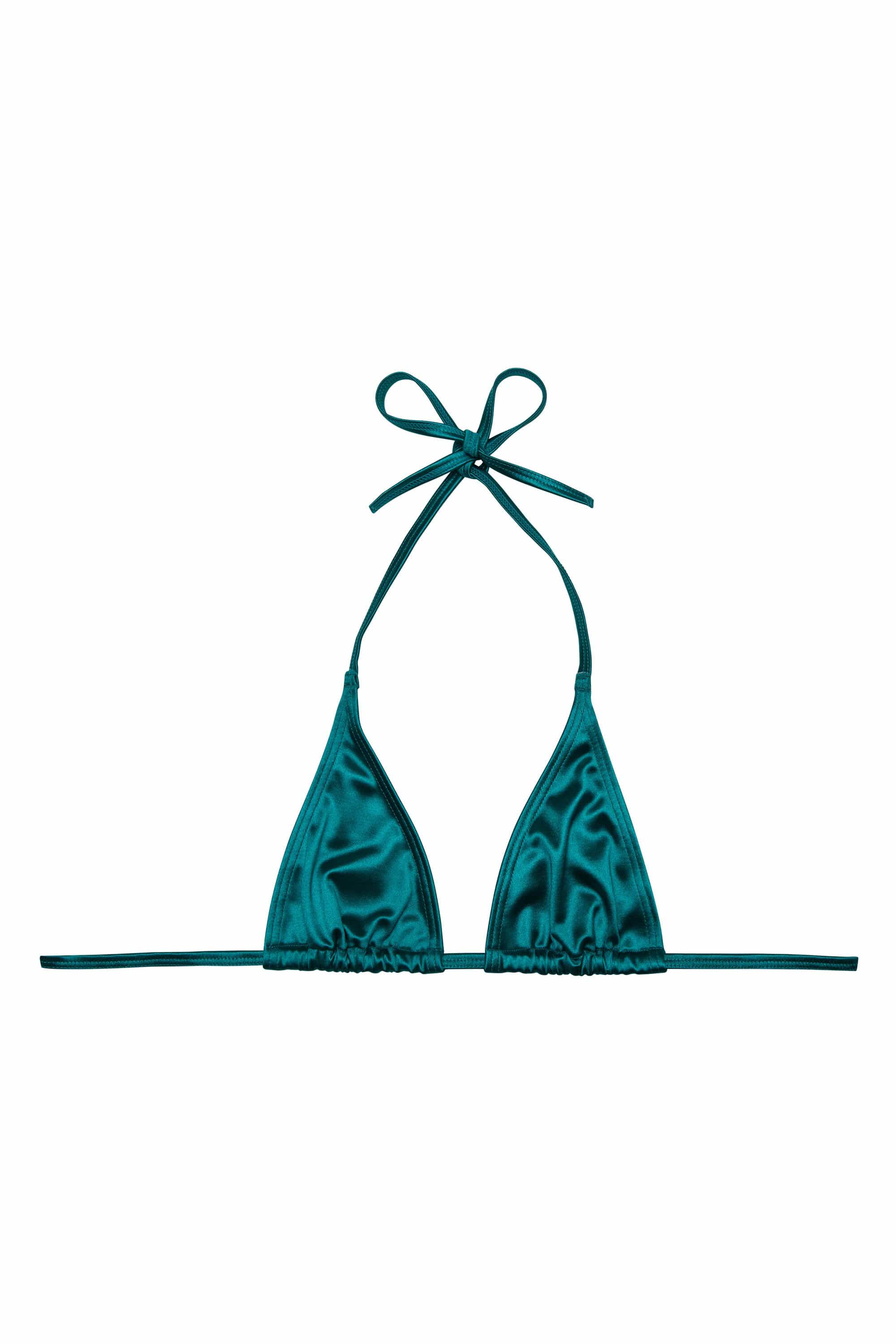 Hannah Teal Triangle Bikini Top - Image 6