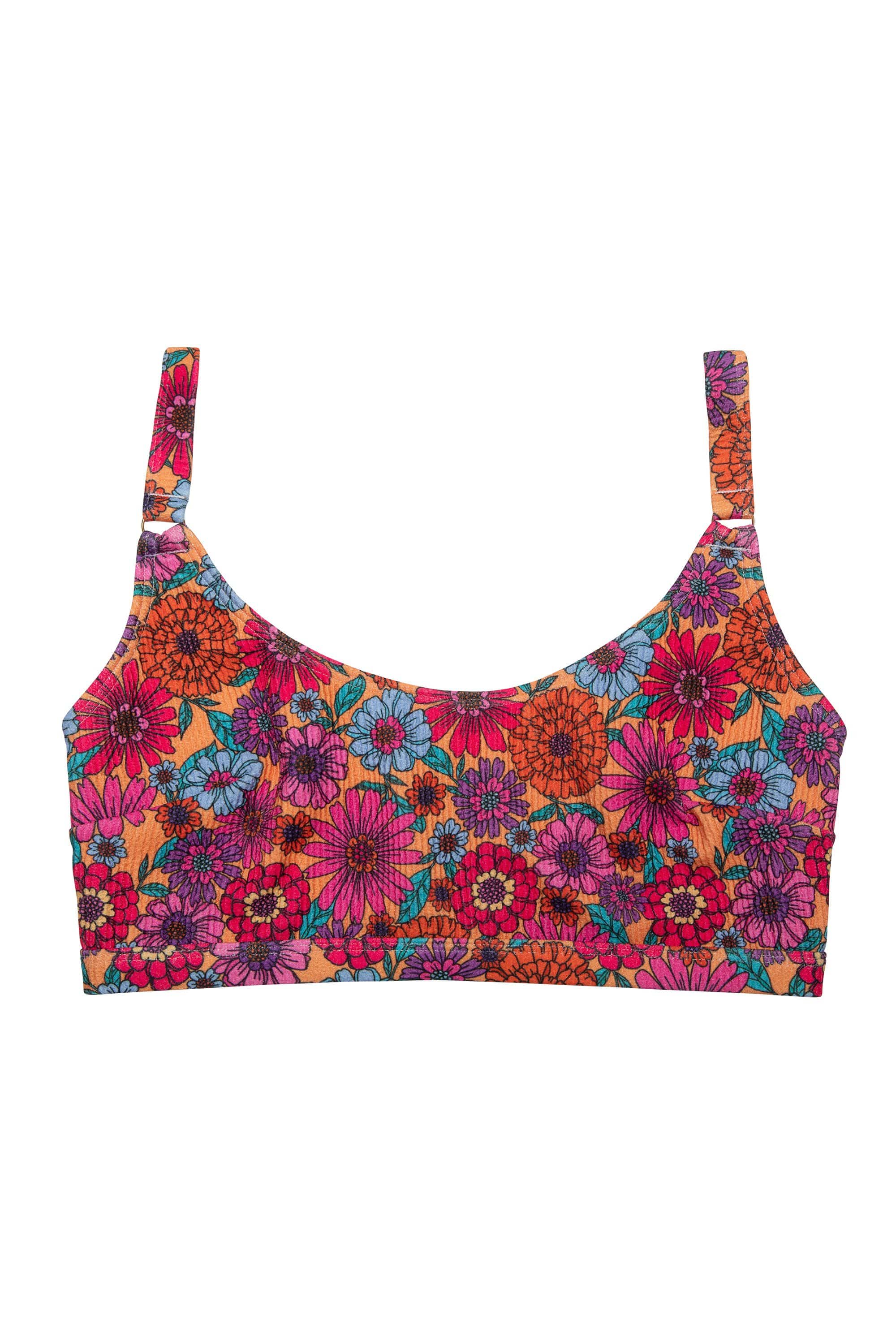 Scarlett Floral Fuller Bust Crop Bikini Top - Image 5