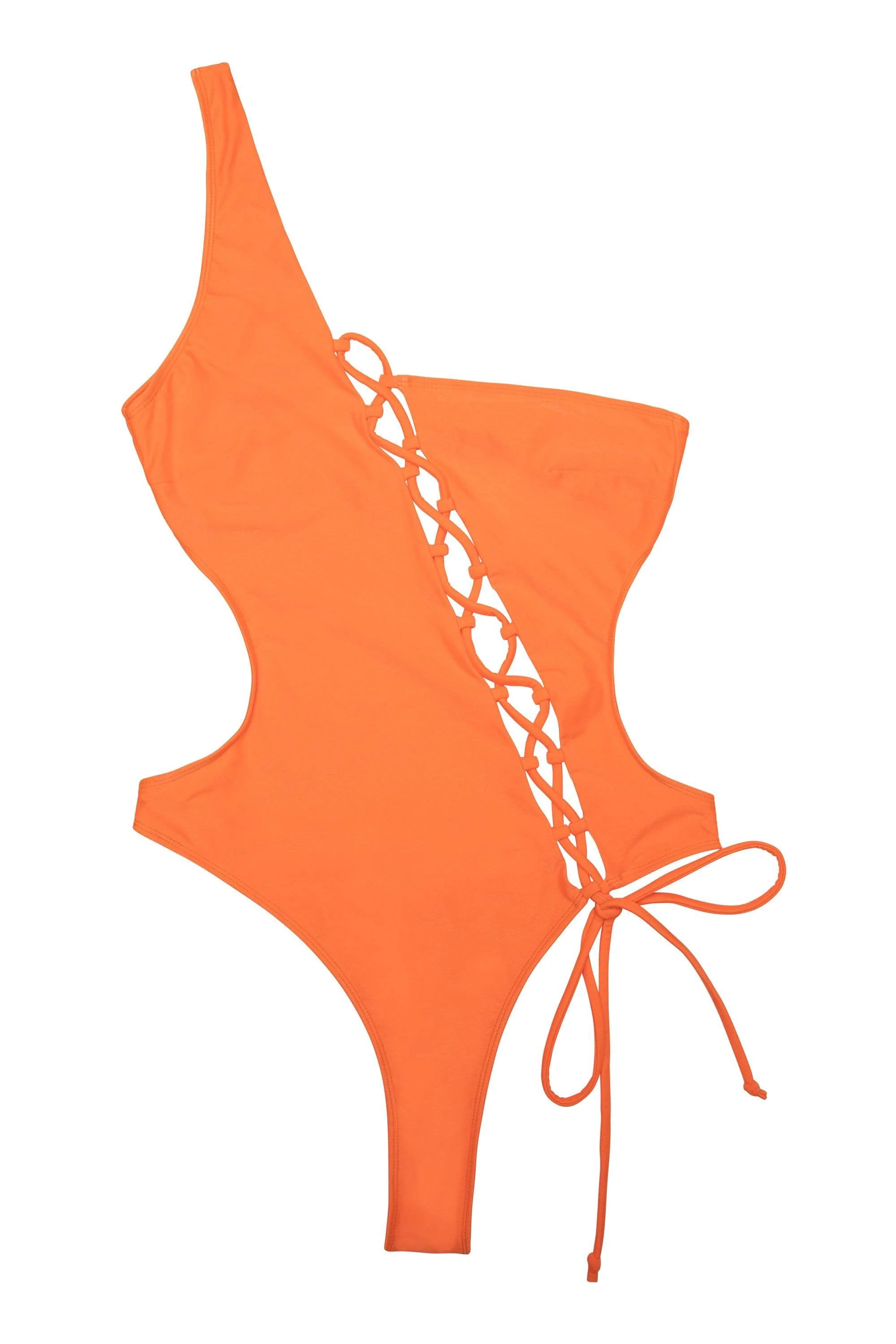 Gianna Orange Lattice Swimsuit - Image 6
